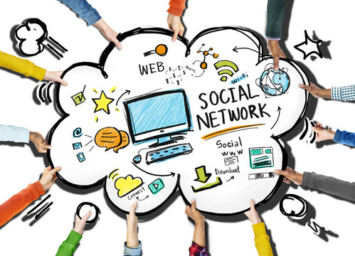 Social Network Media People Meeting Teamwork Concept