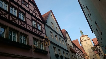 Fototapeta na wymiar Historische Gebäude Altstadt rothenburg