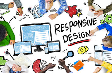 Responsive Design Internet Web Online People Meeting Concept
