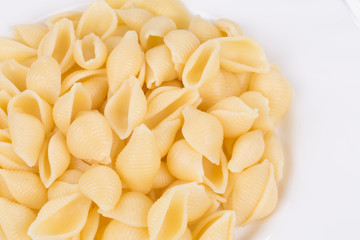 Italian pasta shells.