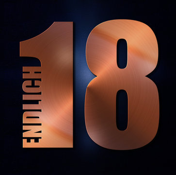 Endlich 18 - Kupfer - Emblem