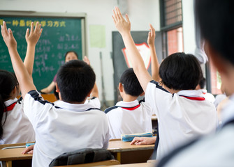 raised hands