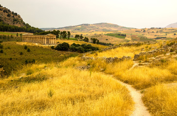 Obraz premium Segesta Tempio greco