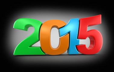New Year 2015 (clipping path included)