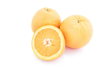 Oranges isolated on white
