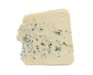 Blue cheese isolated on white background