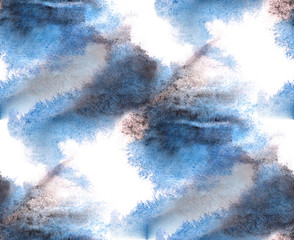 modern artist  seamless blue, black watercolor wallpaper texture