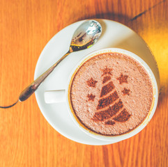 Latte coffee cup