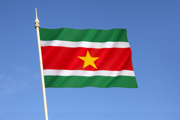 Fototapeta na wymiar Flag of Suriname