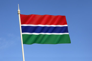 Fototapeta na wymiar Flag of the Gambia