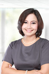 happy mature business women