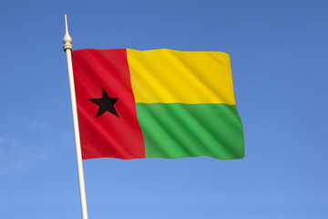 Fototapeta na wymiar Flag of Guinea-Bissau