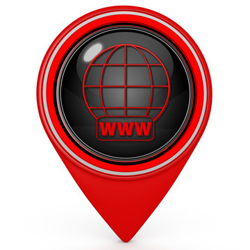www pointer icon on white background