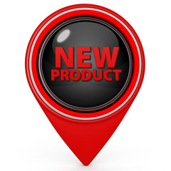 new product pointer icon on white background