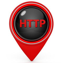 http pointer icon on white background