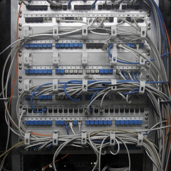 Close-up of IT equipment