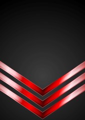 Dark technology background with red arrows