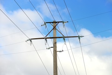 power transmission line pole