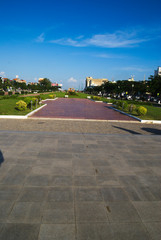 Fototapeta premium Jardin public Phnom Penh Cambodge