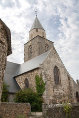 Fototapeta premium Eglise de saint Suliac, Monument historique, Bretagne