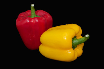 yellow and red Sweet pepper
