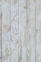 Grunge wood wall with old blue paint