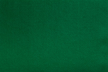 Green felt tissue cloth, closeup texture background