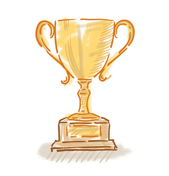 Single continuous line drawing of football trophy Trophy cup Champion  trophy Trendy one line draw design vector graphic illustration 7104827  Vector Art at Vecteezy