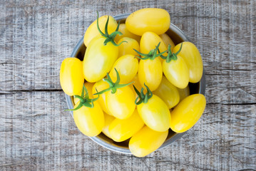 Yellow cherry tomato