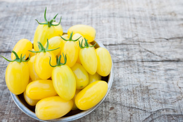 Yellow cherry tomato