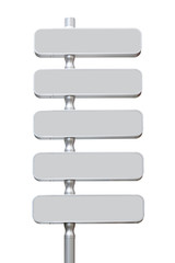 placard isolated on white background