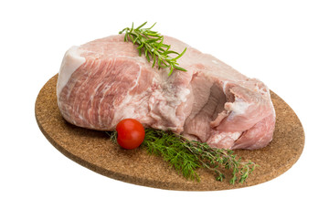 Raw pork meat