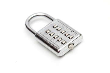 lock on the white background