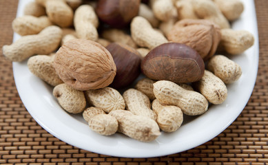 présentation de fruits secs