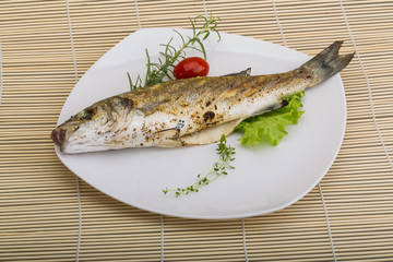 Grilled seabass