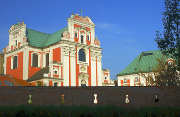 Baroque parish church in Poznan.