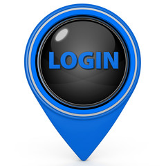 login pointer icon on white background