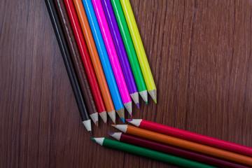 Color pencil on wood floors