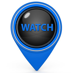watch pointer icon on white background
