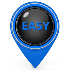 easy pointer icon on white background