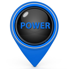 power pointer icon on white background