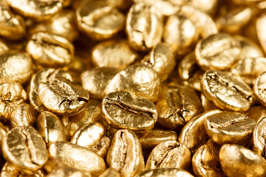 Gold Coffee Beans