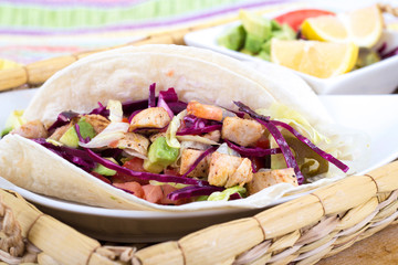 mahi mahi fish soft taco mexican dish