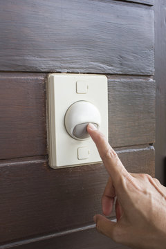 Finger Ringing A Door Bell