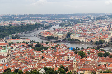 Naklejka na ściany i meble Red Roofs of Prague