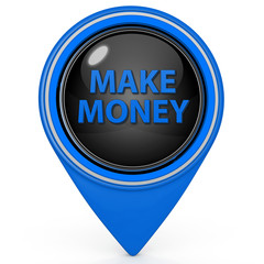 Make money pointer icon on white background