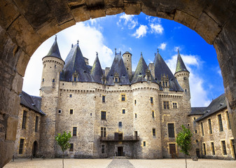 beautiful fairy castles of France -Jumilhac-le-grand