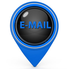 E-mail pointer icon on white background