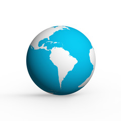 Naklejka premium Hand and earth globe icon