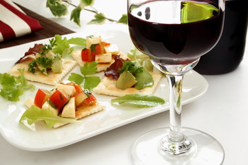 ワイン　カナッペ